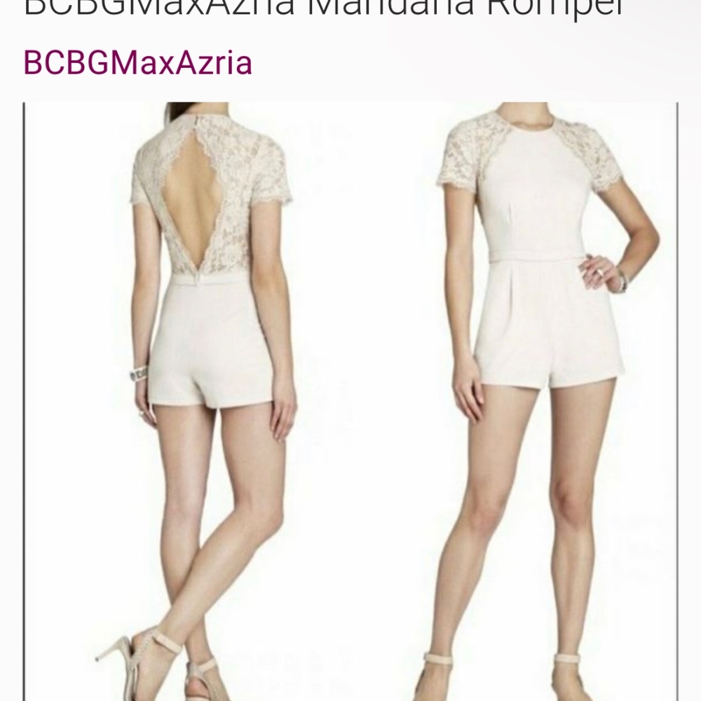BCBG lace romper